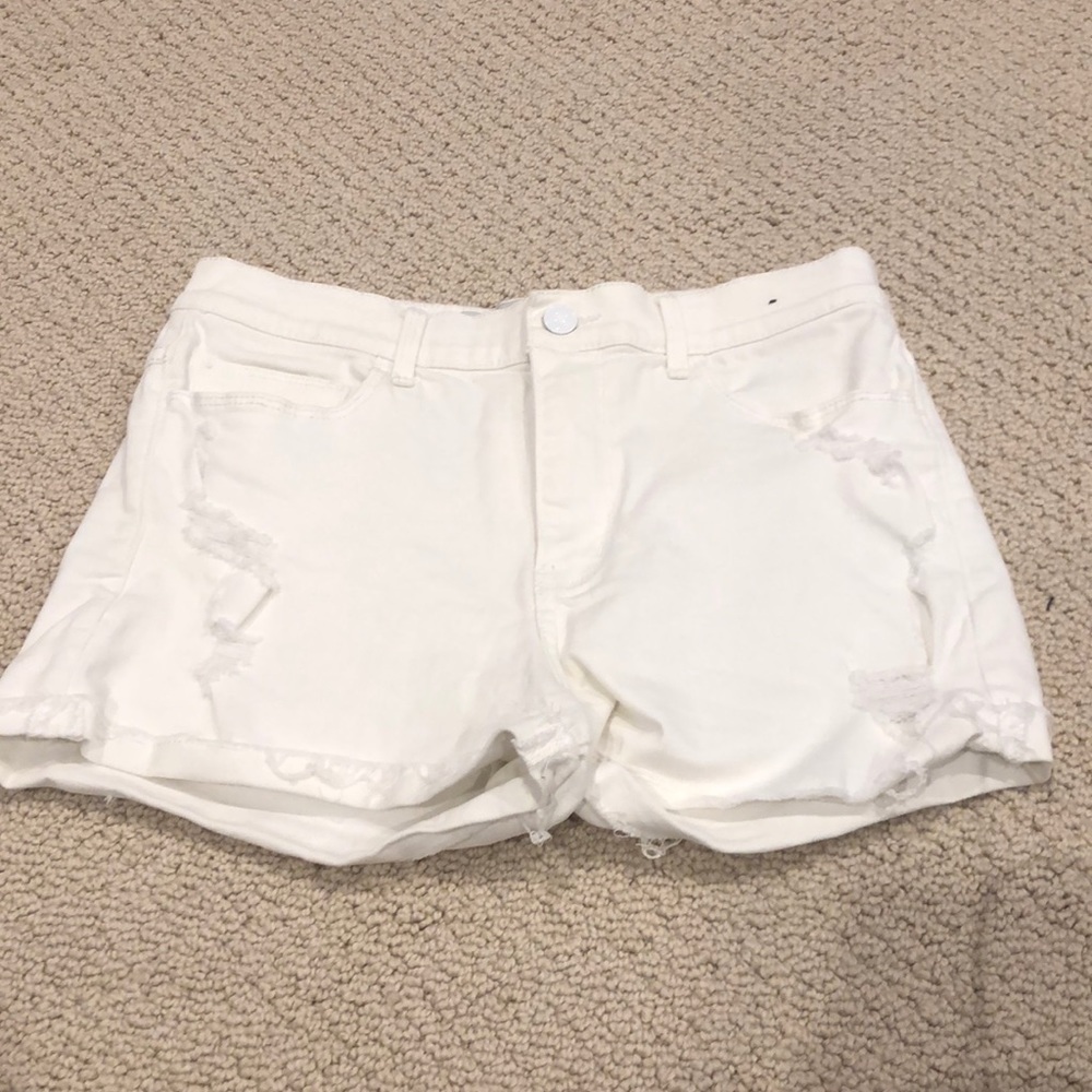 White Abercrombie Shorts